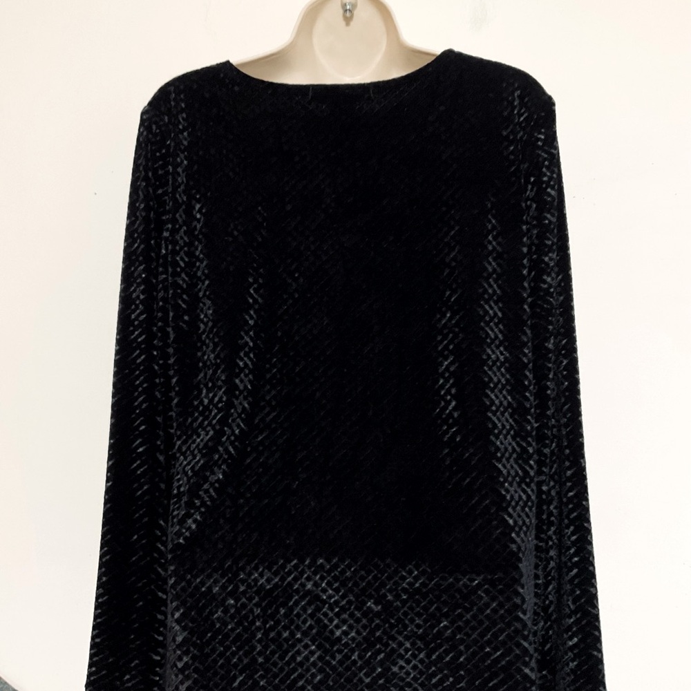 Notations Large Pullover Top Black Long Sleeve. T… - image 8